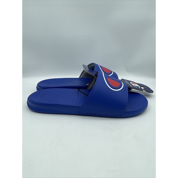 CHAMPION IPO-R SURF THE WEB ROYAL BLUE LOGO SLIDES SLIDE SANDALS MENS 12 - Picture 2 of 5